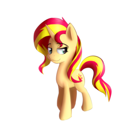 Size: 4000x4000 | Tagged: safe, artist:whazzam95, sunset shimmer, pony, unicorn, g4, absurd resolution, female, simple background, solo, transparent background