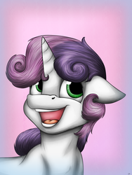 Size: 3000x4000 | Tagged: safe, artist:lupiarts, sweetie belle, g4, female, portrait, solo