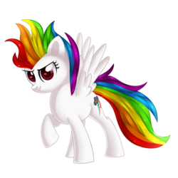 Size: 2000x2000 | Tagged: safe, artist:sugguk, rainbow dash, g4, female, high res, simple background, solo, super rainbow dash, transparent background