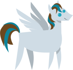 Size: 1500x1421 | Tagged: safe, artist:alahmnat, oc, oc only, oc:silvercloud, pegasus, pony, male, pointy ponies, solo, stallion