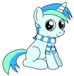 Size: 484x499 | Tagged: safe, artist:toyminator900, oc, oc only, oc:cyan lightning, clothes, colt, looking at you, male, scarf, solo