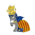 Size: 2000x2000 | Tagged: safe, artist:yinglung, oc, oc only, oc:moorish delight, bat pony, pony, aragon, cape, clothes, crown, high res, jewelry, monarch, regalia, smirk, solo, spain