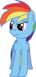 Size: 1714x3662 | Tagged: safe, artist:derphed, rainbow dash, g4, female, simple background, solo, transparent background, vector