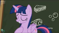 Size: 1920x1080 | Tagged: safe, screencap, twilight sparkle, alicorn, pony, g4, ppov, chalkboard, female, mare, solo, twilight sparkle (alicorn)