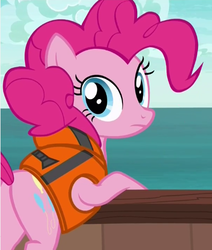 Size: 405x477 | Tagged: safe, screencap, pinkie pie, earth pony, pony, g4, ppov, butt, cropped, female, mare, plot, solo