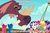 Size: 734x491 | Tagged: safe, edit, edited screencap, screencap, applejack, pinkie pie, rarity, spike, twilight sparkle, alicorn, pony, tri-horned bunyip, g4, my little pony: friendship is magic, ppov, caption, image macro, lifejacket, text, twilight sparkle (alicorn), yip yips