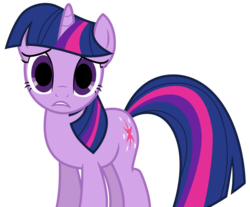 Size: 1024x849 | Tagged: safe, artist:estories, edit, editor:pontology, twilight sparkle, pony, unicorn, g4, empty eyes, female, mare, no catchlights, simple background, solo, transparent background, unicorn twilight, vector