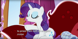 Size: 1920x975 | Tagged: safe, screencap, rarity, pony, g4, ppov, fainting couch, female, meme, solo, youtube caption