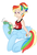 Size: 2893x4214 | Tagged: safe, artist:bewarethemusicman, rainbow dash, tank, centaur, g4, piercing