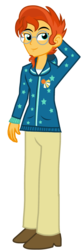 Size: 1018x3067 | Tagged: dead source, safe, artist:drewmwhit, sunburst, equestria girls, g4, clothes, equestria girls-ified, glasses, goatee, male, nerd, pants, shoes, smiling, solo