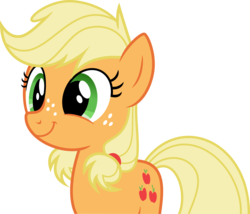 Size: 4000x3418 | Tagged: safe, artist:anonshy, derpibooru exclusive, applejack, g4, where the apple lies, .svg available, cute, female, happy, jackabetes, simple background, smiling, solo, teenage applejack, transparent background, vector