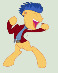 Size: 646x820 | Tagged: safe, artist:brony-commentator, flash sentry, g4, base used, crossover, guardians of the galaxy, male, marvel, marvel comics, music player, singing, solo, star-lord