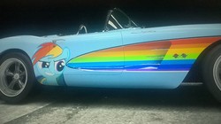 Size: 1918x1077 | Tagged: safe, rainbow dash, g4, car, forza motorsport 4, itasha, photo