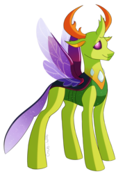 Size: 3159x4378 | Tagged: safe, artist:chub-wub, thorax, changedling, changeling, g4, to where and back again, changeling king, king thorax, male, simple background, solo, transparent background