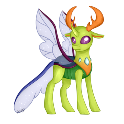 Size: 1024x1024 | Tagged: safe, artist:jazzerix, thorax, changedling, changeling, g4, to where and back again, king thorax, male, solo