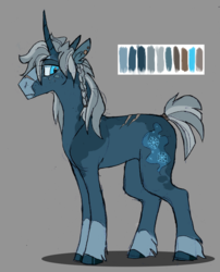 Size: 1280x1585 | Tagged: safe, artist:thevixvix, oc, oc only, oc:jotun, pony, unicorn, male, reference sheet, solo