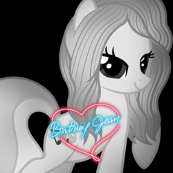 Size: 1280x1280 | Tagged: safe, artist:aldobronyjdc, pony, album cover, britney spears, music, parody, ponified, ponified album cover, ponified celebrity, solo