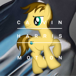 Size: 1024x1024 | Tagged: safe, artist:aldobronyjdc, pony, album cover, calvin harris, music, parody, ponified, ponified album cover, solo