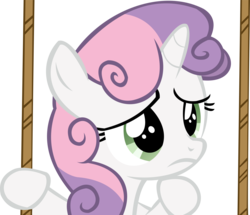Size: 12115x10429 | Tagged: safe, artist:cyanlightning, sweetie belle, g4, the fault in our cutie marks, .svg available, absurd resolution, female, simple background, solo, thinking, transparent background, vector