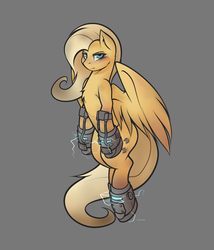 Size: 1024x1195 | Tagged: dead source, safe, artist:whitepone, oc, oc only, oc:psychoshy, pegasus, pony, fallout equestria, fallout equestria: project horizons, power hoof, solo
