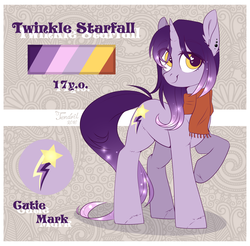 Size: 1024x1006 | Tagged: safe, artist:ten-dril, oc, oc only, oc:twinkle starfall, pony, unicorn, reference sheet, solo