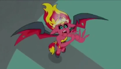 Size: 616x350 | Tagged: safe, screencap, sunset shimmer, equestria girls, g4, female, floppy ears, solo, sunset satan
