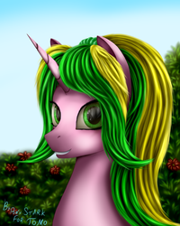 Size: 1600x2000 | Tagged: safe, artist:pony-stark, oc, oc only, pony, unicorn, smiling, solo