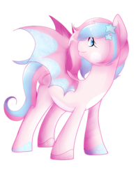 Size: 1354x1707 | Tagged: safe, artist:kittii-kat, oc, oc only, oc:stargazer, bat pony, pony, solo