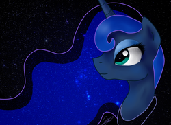 Size: 1097x800 | Tagged: safe, artist:girlscoutdragon, princess luna, g4, female, solo