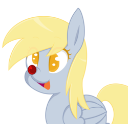 Size: 4320x4208 | Tagged: safe, artist:starshame, derpy hooves, pegasus, pony, g4, absurd resolution, female, mare, red nose, simple background, solo, transparent background