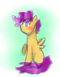Size: 750x950 | Tagged: safe, artist:starshame, scootaloo, g4, female, solo