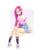 Size: 1500x1800 | Tagged: safe, artist:pastelpig, pinkie pie, human, blushing, clothes, collar, ear piercing, earring, female, humanized, jewelry, legs, midriff, piercing, pinkamena diane pie, pleated skirt, shirt, shoes, skirt, sneakers, socks, solo, tumblr nose