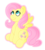 Size: 582x646 | Tagged: safe, artist:homemadegalaxies, fluttershy, g4, female, looking up, simple background, sitting, solo, spread wings, transparent background