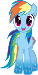 Size: 3103x6075 | Tagged: safe, artist:meganlovesangrybirds, rainbow dash, pegasus, pony, g4, cute, dashabetes, female, mare, rainbow power, rainbow power-ified, simple background, solo, transparent background, vector