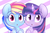 Size: 3500x2322 | Tagged: safe, artist:heavymetalbronyyeah, rainbow dash, twilight sparkle, alicorn, pony, g4, :o, blushing, cheek fluff, chest fluff, cute, dashabetes, duo, high res, looking at you, raised eyebrow, simple background, twiabetes, twilight sparkle (alicorn), white background