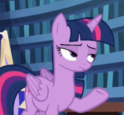 Size: 647x600 | Tagged: safe, screencap, twilight sparkle, alicorn, pony, every little thing she does, g4, season 6, female, gif, mare, non-animated gif, reaction image, solo, twilight sparkle (alicorn)