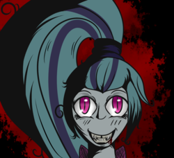 Size: 1056x963 | Tagged: safe, artist:lazerblues, sonata dusk, equestria girls, g4, my little pony equestria girls: rainbow rocks, creepy, female, solo