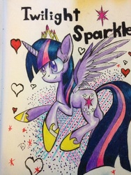 Size: 720x960 | Tagged: safe, artist:theoddlydifferentone, twilight sparkle, alicorn, pony, g4, female, solo, twilight sparkle (alicorn)