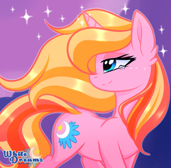 Size: 1842x1810 | Tagged: safe, artist:xwhitedreamsx, oc, oc only, oc:dreamy sweet, pony, unicorn, crying, solo