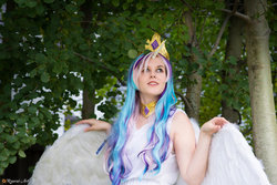 Size: 1024x682 | Tagged: safe, artist:ryuraiart, princess celestia, human, g4, clothes, cosplay, costume, irl, irl human, photo, solo