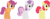 Size: 6000x2221 | Tagged: safe, artist:magister39, apple bloom, scootaloo, sweetie belle, earth pony, pegasus, pony, unicorn, g4, cutie mark, cutie mark crusaders, female, filly, missing accessory, older, simple background, teenage apple bloom, teenage scootaloo, teenage sweetie belle, teenager, the cmc's cutie marks, transparent background, vector