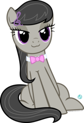 Size: 1800x2615 | Tagged: safe, artist:arifproject, octavia melody, earth pony, pony, g4, :3, cute, female, simple background, sitting, sitting catface meme, solo, tavibetes, transparent background, vector