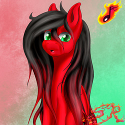 Size: 2880x2880 | Tagged: safe, artist:swiftriff, oc, oc only, oc:swiftriff, pegasus, pony, adorable face, cute, cutie mark, high res, red and black oc, solo