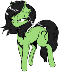 Size: 1472x1802 | Tagged: artist needed, safe, oc, oc only, oc:filly anon, earth pony, pony, female, filly, freckles, lidded eyes, mare, simple background, solo, transparent background, windswept mane
