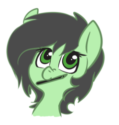 Size: 561x591 | Tagged: safe, artist:duop-qoub, oc, oc only, oc:filly anon, earth pony, pony, female, filly, simple background, solo, white background