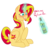 Size: 1689x1693 | Tagged: safe, artist:caballerial, sunset shimmer, pony, unicorn, g4, alcohol, bacardi, bacardi 151, blushing, commission, dialogue, drunk, drunker shimmer, female, open mouth, rum, simple background, sitting, solo, transparent background