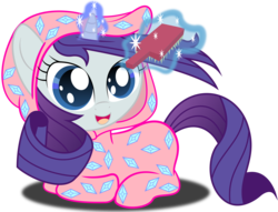 Size: 2000x1530 | Tagged: safe, artist:spellboundcanvas, rarity, pony, unicorn, g4, brush, clothes, cute, daaaaaaaaaaaw, female, footed sleeper, grooming, hairbrush, onesie, pajamas, raribetes, simple background, solo, spellboundcanvas is trying to murder us, transparent background, weapons-grade cute