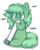 Size: 712x883 | Tagged: safe, artist:dsp2003, oc, oc only, oc:grass, pony, pony town, :3, ask, blushing, chibi, cute, dsp2003 is trying to murder us, nom, simple background, solo, style emulation, transparent background, tumblr