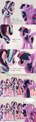Size: 1486x4923 | Tagged: safe, artist:nekokevin, starlight glimmer, twilight sparkle, alicorn, pony, unicorn, series:nekokevin's glimmy, g4, :3, comic, cute, female, glimmerbetes, irl, looking at each other, mare, multeity, photo, plushie, self ponidox, smiling, speech bubble, spread wings, starlight cluster, twilight sparkle (alicorn), wings