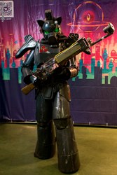 Size: 683x1024 | Tagged: safe, oc, oc only, oc:steelhooves, human, fallout equestria, 2016, clothes, cosplay, costume, irl, irl human, photo, rubronycon, solo